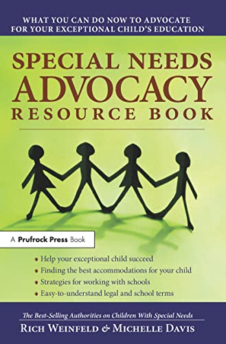 Beispielbild fr Special Needs Advocacy Resource Book: What You Can Do Now to Advocate for Your Exceptional Child's Education zum Verkauf von SecondSale