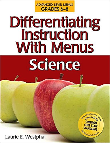 Stock image for Differentiating Instruction with Menus: Science (Grades 6-8) for sale by More Than Words