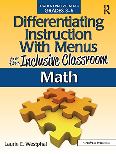 9781593638863: Differentiating Instruction With Menus for the Inclusive Classroom: Math (Grades 3-5)
