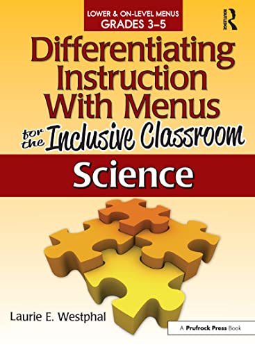 Beispielbild fr Differentiating Instruction With Menus for the Inclusive Classroom. Science, Grades 3-5 zum Verkauf von Blackwell's