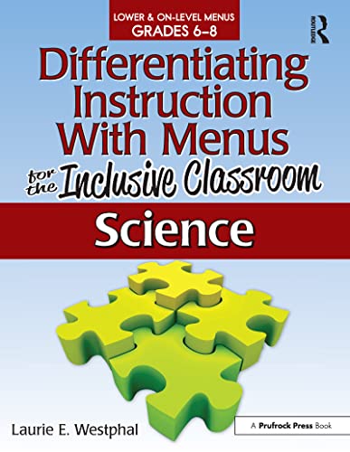 Beispielbild fr Differentiating Instruction With Menus for the Inclusive Classroom: Science (Grades 6-8): 0 zum Verkauf von Reuseabook