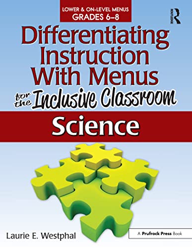 9781593639655: Differentiating Instruction With Menus for the Inclusive Classroom: Science (Grades 6-8)
