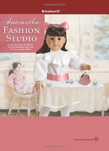 Stock image for Samantha Fashion Studio [With Reusable Accessory Stickers/Reusable Sticky Dot and Stamp and Stencils and Design Book and 40 (American Girl Fashion Studio) for sale by Ergodebooks