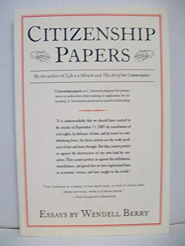 Stock image for Citizenship Papers for sale by My Dead Aunt's Books