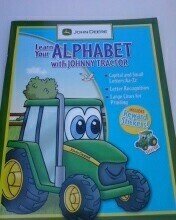 9781593948764: John Deere Workbook with Stickers - Learn the Alphabet with Johnny Tractor