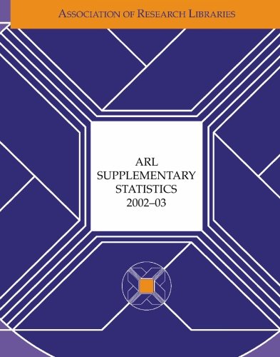 Imagen de archivo de ARL Supplementary Statistics 200203 a la venta por Revaluation Books
