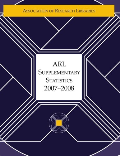 Imagen de archivo de ARL Supplementary Statistics 2007-2008 a la venta por ThriftBooks-Atlanta