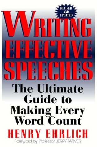 Stock image for Writing Effective Speeches for sale by ThriftBooks-Atlanta