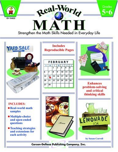 Imagen de archivo de Real-World Math Grades 5-6 a la venta por Better World Books