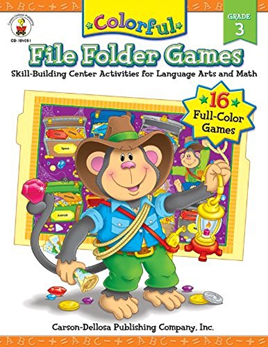 Stock image for Colorful File Folder Games, Grade 3 (Colorful Game Book Series) for sale by HPB-Diamond