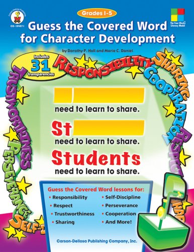 Stock image for Guess the Covered Word for Character Development: Grades 1-5 (Four-Blocks Literacy Model) for sale by Ergodebooks