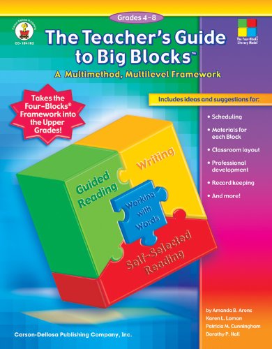 Imagen de archivo de The Teacher's Guide to Big Blocks, Grades 4-8 : A Multimethod, Multilevel Framework a la venta por Better World Books