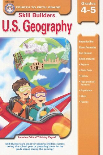 Imagen de archivo de U.S. Geography: Grade 4-5 (Skill Builders (Rainbow Bridge Publishing)) a la venta por Wonder Book