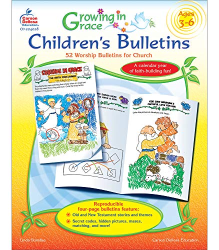 Growing in Grace Childrenâ€™s Bulletins, Grades Preschool - K (9781594412936) by Standke, Linda