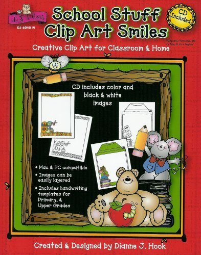 Stock image for School Stuff Clip Art Smiles with CD-Rom (D.J. Inkers) for sale by Wonder Book