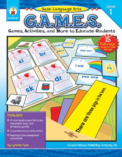 Stock image for Basic Language Arts G.A.M.E.S., Grade 1: Games, Activities, and More to Educate Students for sale by ThriftBooks-Dallas