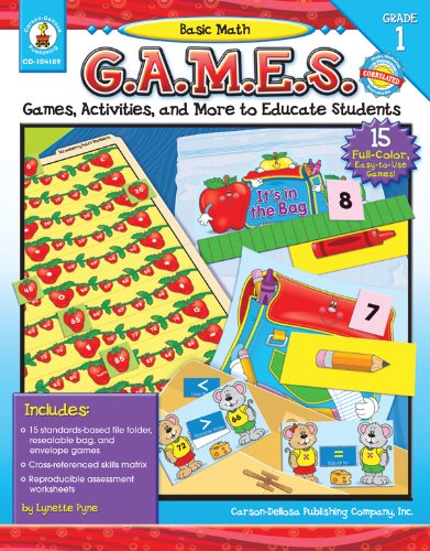 Stock image for Basic Math G.A.M.E.S., Grade 1 for sale by Irish Booksellers