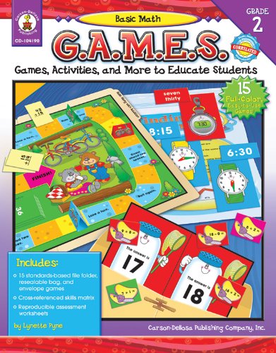 9781594414831: Basic Math G.A.M.E.S., Grade 2: Games, Activities, and More to Educate Students