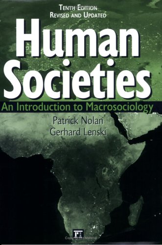 Beispielbild fr Human Societies, 10th Edition zum Verkauf von Heisenbooks