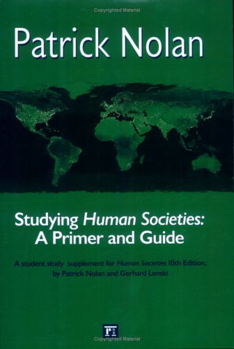 Beispielbild fr Human Societies, 10th Edition Study Guide zum Verkauf von Books From California