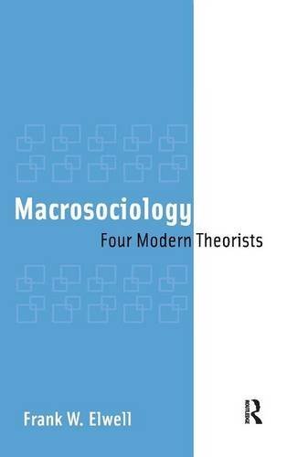 Imagen de archivo de Macrosociology: Four Modern Theorists a la venta por Lucky's Textbooks