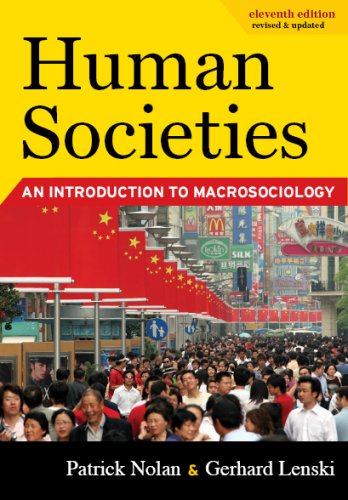 Beispielbild fr Human Societies: An Introduction to Macrosociology zum Verkauf von Solr Books