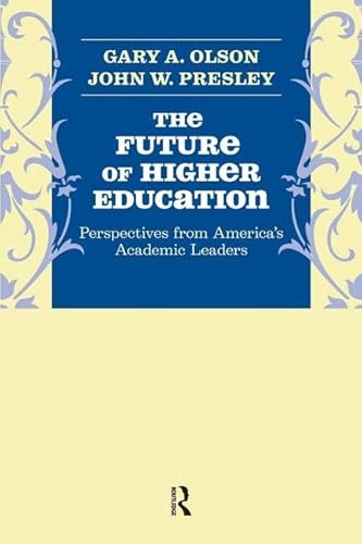 Beispielbild fr Future of Higher Education zum Verkauf von Blackwell's