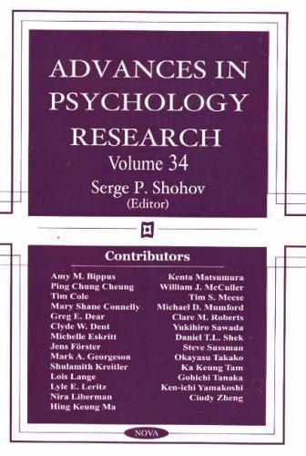 Stock image for ADVANCES IN PSYCHOLOGY RESEARCH: V. 34 (ADVANCES IN PSYCHOLOGY RESEARCH) for sale by Basi6 International