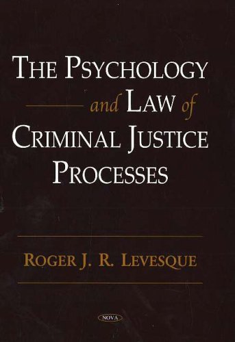 Stock image for Psychology and Law of Criminal Justice Processes for sale by PBShop.store US