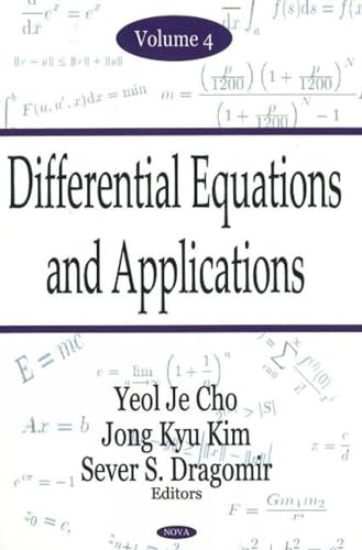 Beispielbild fr Differential Equations and Applications zum Verkauf von Kennys Bookshop and Art Galleries Ltd.