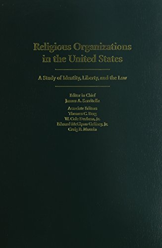 Stock image for Religious Organizations in the United States : A Study of Identity, Liberty, and the Law for sale by Better World Books