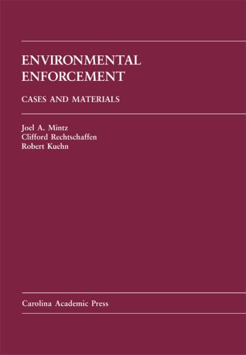 Stock image for Environmental Enforcement: Cases and Materials (Carolina Academic Press Law Casebook Series) for sale by Textbooks_Source