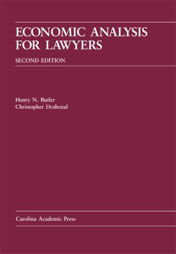 Imagen de archivo de Economic Analysis for Lawyers a la venta por Better World Books