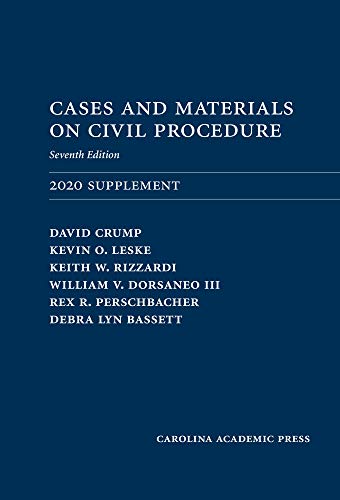 Stock image for Cases and Materials on Civil Procedure: 2020 Supplement for sale by ThriftBooks-Dallas