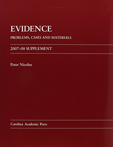 Stock image for Evidence 2007-2008 Supplement: Problems, Cases and Materials for sale by Ergodebooks