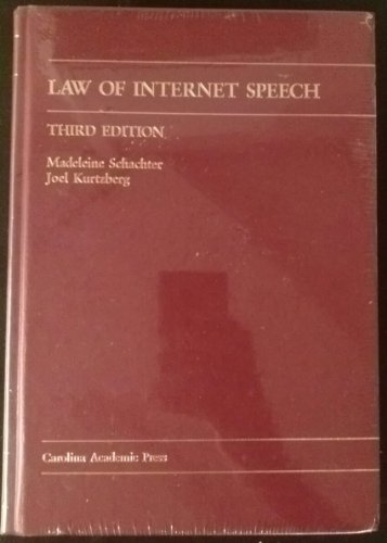 Imagen de archivo de Law of Internet Speech (Law Casebook Series) a la venta por HPB-Red