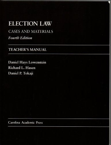 Stock image for Election Law: Cases and Materials (Carolina Academic Press Law Casebook) for sale by Bob's Book Journey