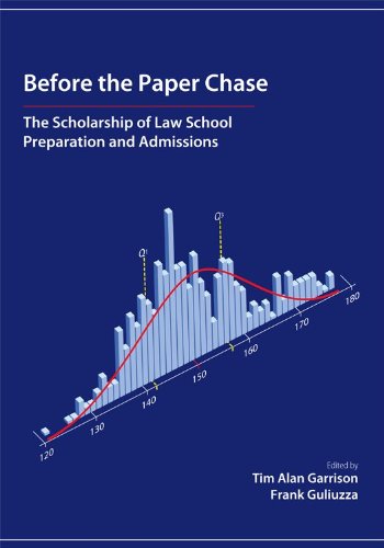 Beispielbild fr Before the Paper Chase: The Scholarship of Law School Preparation and Admissions zum Verkauf von HPB-Red