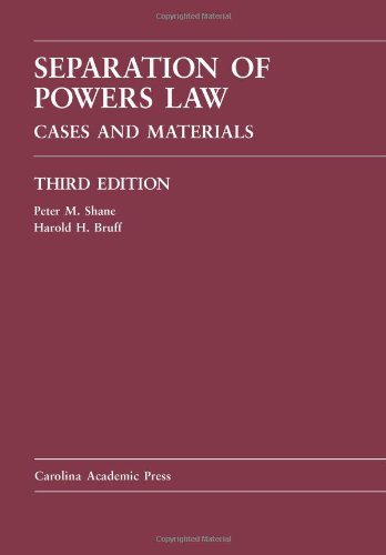 Stock image for Separation of Powers Law: Cases and Materials for sale by GoldBooks
