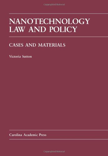 Beispielbild fr Nanotechnology Law and Policy (Law Casebook Series) zum Verkauf von Textbooks_Source