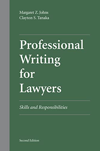 Imagen de archivo de Professional Writing for Lawyers: Skills and Responsibilities a la venta por HPB-Red