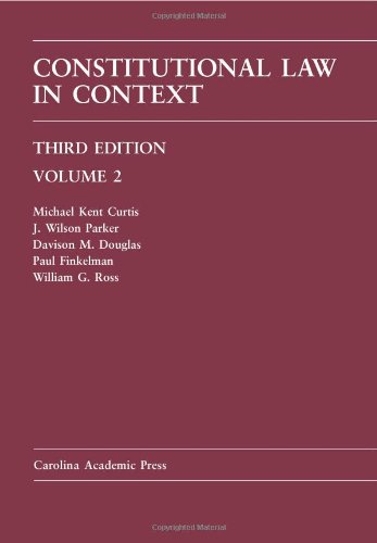 9781594608124: Constitutional Law in Context: 2 (Law Casebook)