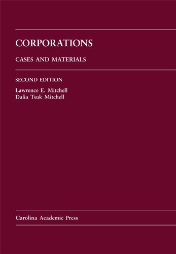9781594609299: Corporations: Cases and Materials (Carolina Academic Press Law Casebook Series)