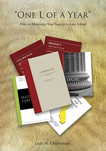 Stock image for One L of a Year": How to Maximize Your Success in Law School for sale by Books of the Smoky Mountains