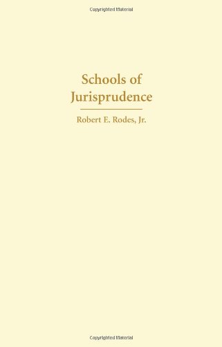 Stock image for Schools of Jurisprudence for sale by Revaluation Books