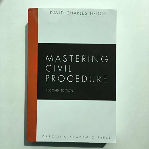 Imagen de archivo de Mastering Civil Procedure (Mastering Series) a la venta por HPB-Red