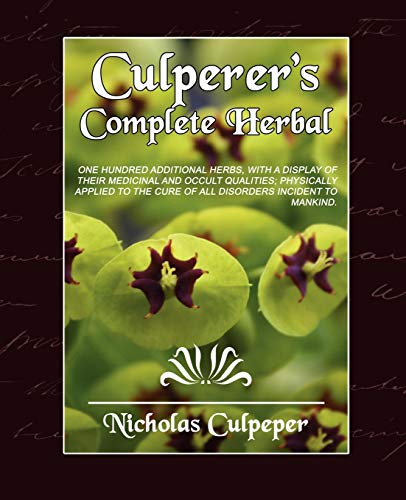 Beispielbild fr Culpeper's Complete Herbal zum Verkauf von WorldofBooks