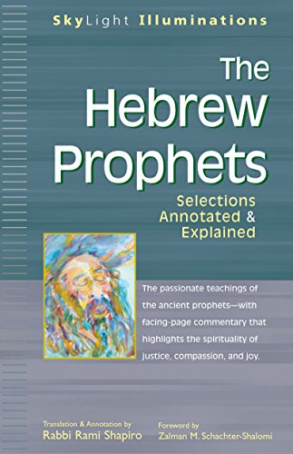 9781594730375: The Hebrew Prophets: Selections Annotated and Explained: 0 (Skylight Illuminations)
