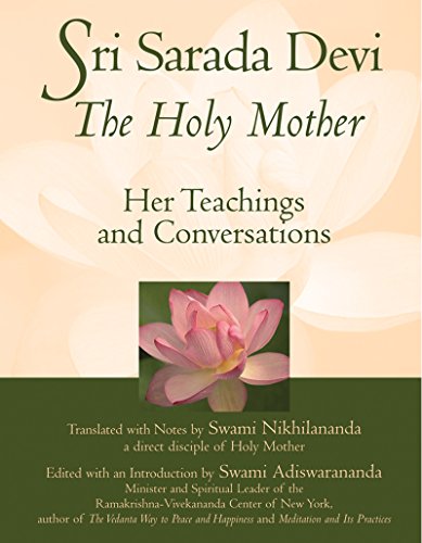 Imagen de archivo de Sri Sarada Devi, The Holy Mother: Her Teachings and Conversations a la venta por SecondSale