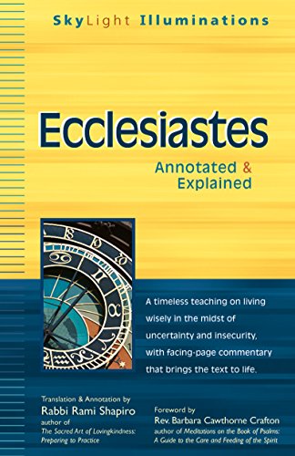 Beispielbild fr Ecclesiastes Annotated Explained SkyLight Illuminations zum Verkauf von PBShop.store US